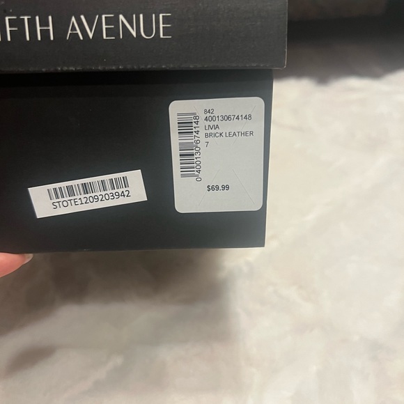 Brick red leather mules in size 7 - Picture 2 of 2